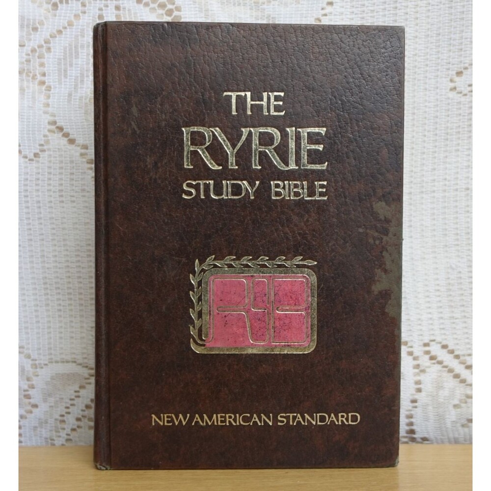 The Ryrie Study Bible READ Fair Condition Hardcover Moody Institute Chicago 1978